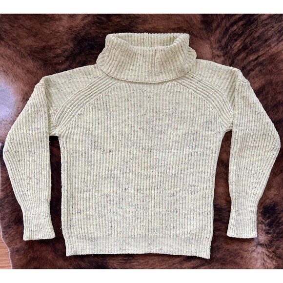 Free People XS Sweater Women's Chunky Knit Sassy Peach Oversized Cowl Neck - Picture 3 of 12